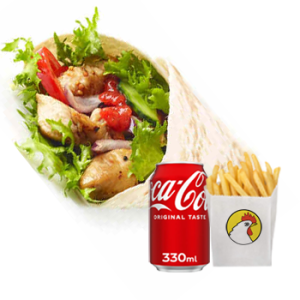 Chicken Hut Chicken Tender Wrap Meal